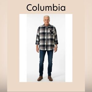 Columbia Men’s Long Sleeve Flannel Shirt Size XXL